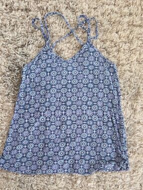 41 Hawthorn Blue Floral Strappy Camisole